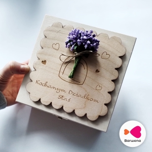 Personalizowane drewniane pudełko - herbaciarka 4