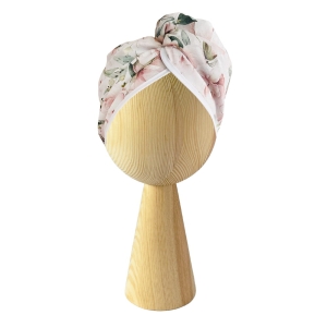 Zestaw prezentowy - turban Blossom i metryczka urodzenia