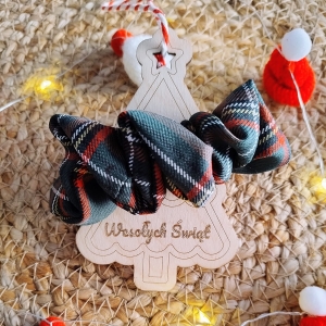 Ozdoba/zawieszka w kształcie choinki ze scrunchie