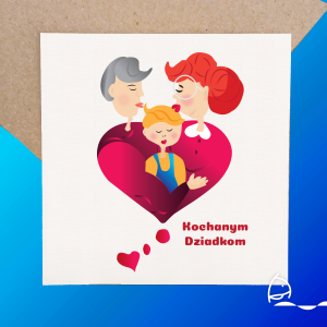 Kartka Kochanym Dziadkom 1 - wnuczek
