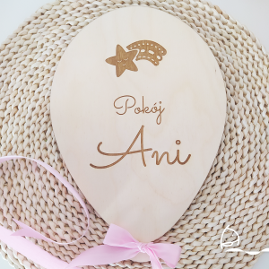 Personalizowana tabliczka GWIAZDKA z imieniem dziecka